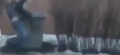 Scorned Husband Throws His Wife Into A Dumpster After She Cheated On Him