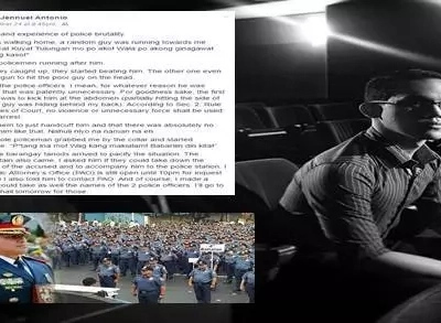 Anyare sa kapulisan? Law student recalls terrifying first-hand experice of police brutality