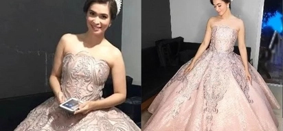 Sunshine Cruz is pretty in pink in her princess-like Santacruzan gown