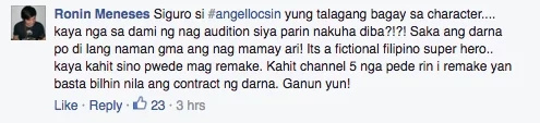 Everyone’s excited about Angel Locsin taking the Darna role Everyone’s excited about Angel Locsin taking the Darna role
