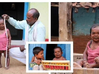 The smallest 50-year old in the world. Meet Basori Lal, an Indian who stands at 29 Inches tall!