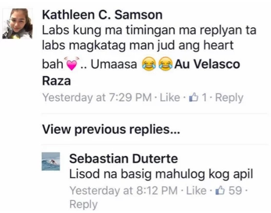 14 hilarious replies from Baste Duterte to his fans 14 hilarious replies from Baste Duterte to his fans