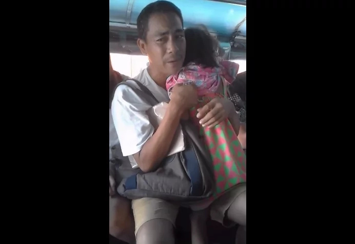 Heartbreaking: Father ached to see his daughter crying in pain. Heartbreaking: Father ached to see his daughter crying in pain.