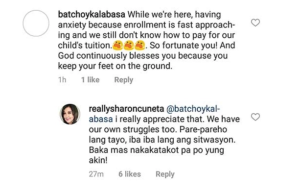 Hindi pinalampas! Sharon Cuneta, sinupalpal ang netizen na nagsabing pinagyayabang niya ang kanyang yaman Hindi pinalampas! Sharon Cuneta, sinupalpal ang netizen na nagsabing pinagyayabang niya ang kanyang yaman