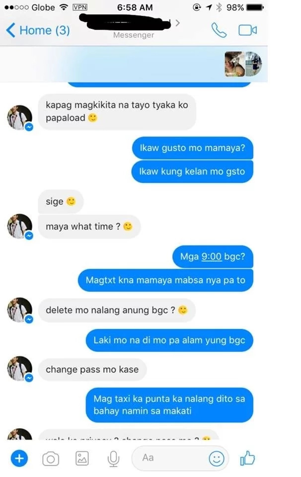 Boyfriend humiliates his girlfriend's admirer on Facebook Boyfriend humiliates his girlfriend's admirer on Facebook