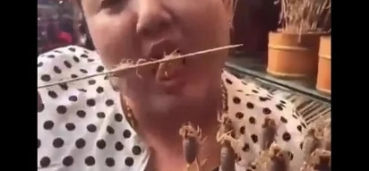 WATCH: Horrifying video of a woman eating live scorpions non-stop