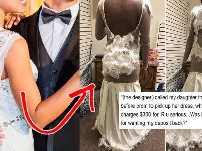 Mahal na, pangit pa! Teen's excruciating prom dress fail leaves her devastated - and her mum furious