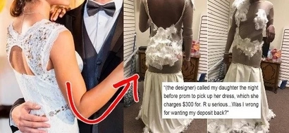 Mahal na, pangit pa! Teen's excruciating prom dress fail leaves her devastated - and her mum furious