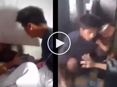 Brutal na asawa! Violent Pinoy caught on camera abusing his helpless wife and child