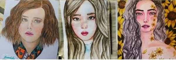Young artist inspires others by showcasing her first art exhibit Young artist inspires others by showcasing her first art exhibit