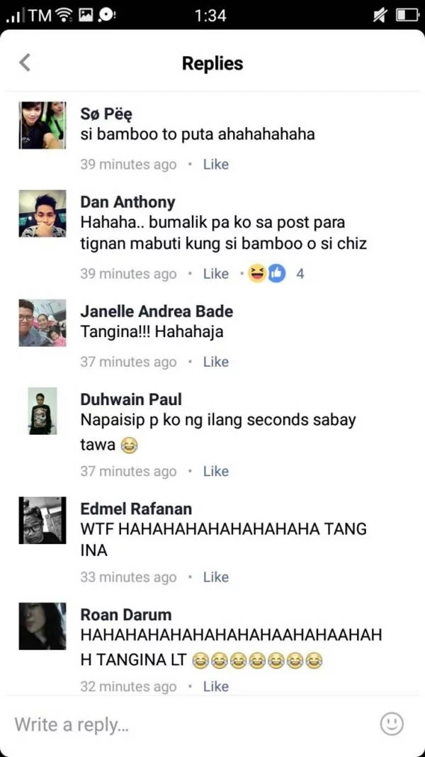 Netizen's Most ‘EPIC FAIL’ Comment! Fired back at Bamboo whom she thought was Chiz and criticized him for his answer! Netizen's Most ‘EPIC FAIL’ Comment! Fired back at Bamboo whom she thought was Chiz and criticized him for his answer!