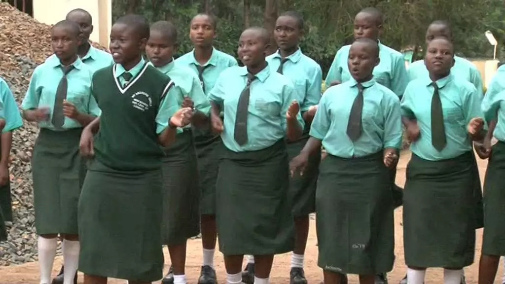 Nyabururu Girls students
