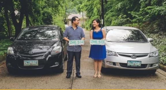 Couple weds after a license plate love story Couple weds after a license plate love story