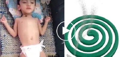 Kawawang sanggol! Poor baby already 50/50 after eating poisonous mosquito coil