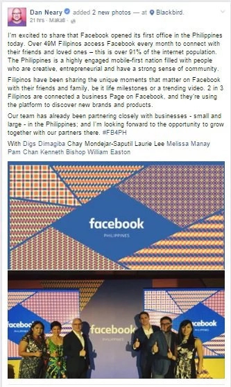 Facebook opens PH office Facebook opens PH office