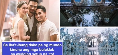 Sobrang layo ng pinanggalingan mga bulaklak nila! Billy Crawford-Coleen Garcia's ethereal wedding setup uses whopping 46,000 stems of imported flowers