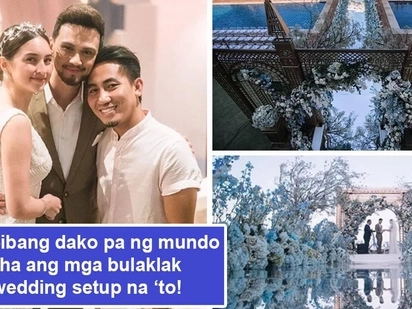 Sobrang layo ng pinanggalingan mga bulaklak nila! Billy Crawford-Coleen Garcia's ethereal wedding setup uses whopping 46,000 stems of imported flowers