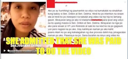 Girl who called Senator De Lima and Drilon “pigs” online said she was paid