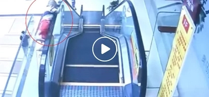 Frightening video of 2-year old falling from escalator in Chinese mall