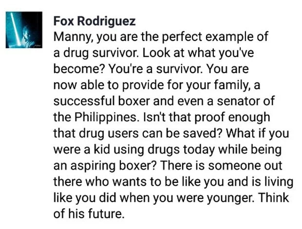Netizen points out how Du30’s drug war shatters dreams Netizen points out how Du30’s drug war shatters dreams
