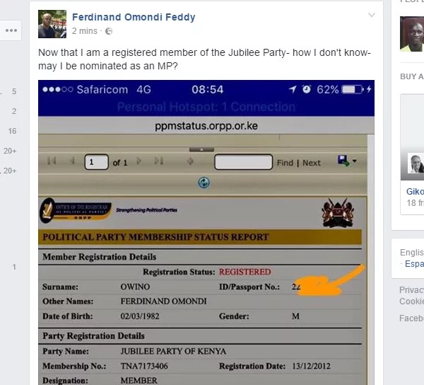 Millions of Kenyans shocked to realise their identities have been sold to parties, check yourself here Millions of Kenyans shocked to realise their identities have been sold to parties, check yourself here