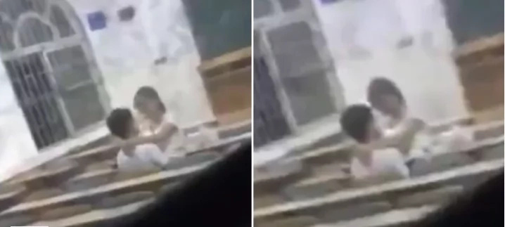 Chinese students caught in having sex in classroom Chinese students caught in having sex in classroom