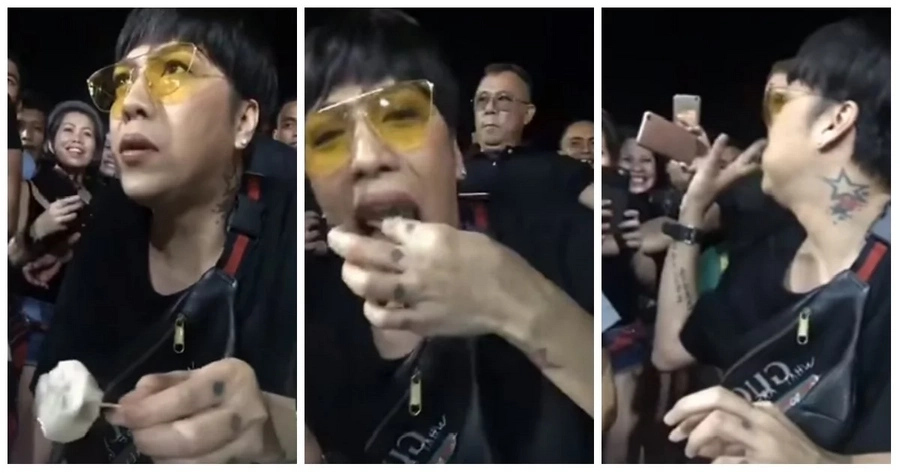 Panuorin! Vice Ganda eats street food siomai in the streets without a bodyguard Panuorin! Vice Ganda eats street food siomai in the streets without a bodyguard