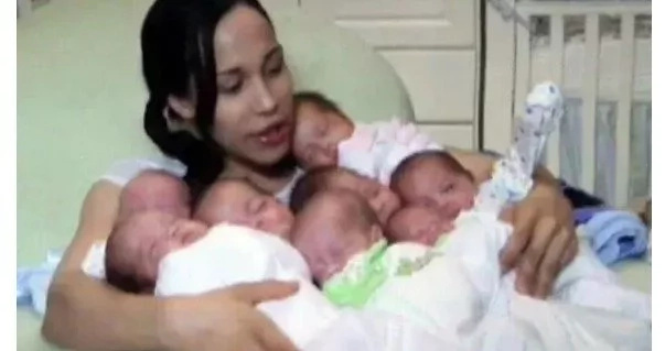 mujer pario ocho niños mujer pario ocho niños