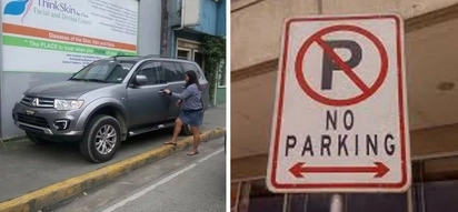Binili ni ate ang sidewalk? Rude female driver illegally parks car on sidewalk, netizens didn't forgive her in their comments