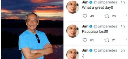 Personalan na ba ito? Netizens enraged by Jim Paredes after allegedly 'celebrating' Manny Pacquiao's loss against Jeff Horn