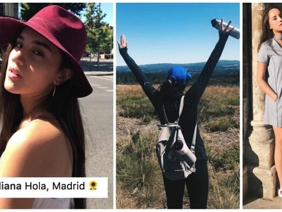 Juliana Gomez proves she’s not a little girl anymore as she travels to Spain without her parents