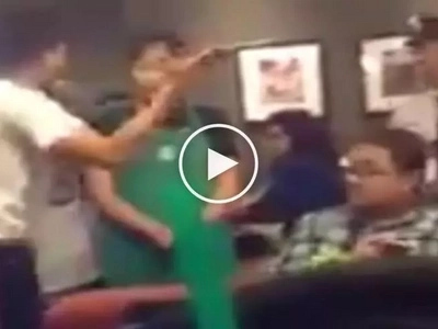 Galit na galit si kuya! Angry Pinoy humiliates female Starbucks employee in front of other customers