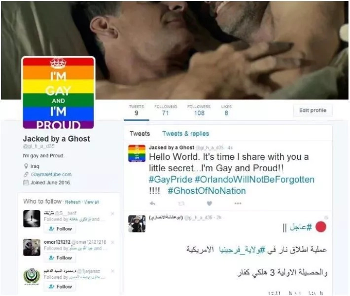 Someone Hacked ISIS Twitter Accounts and Posted a LOT of Gay Stuff Someone Hacked ISIS Twitter Accounts and Posted a LOT of Gay Stuff
