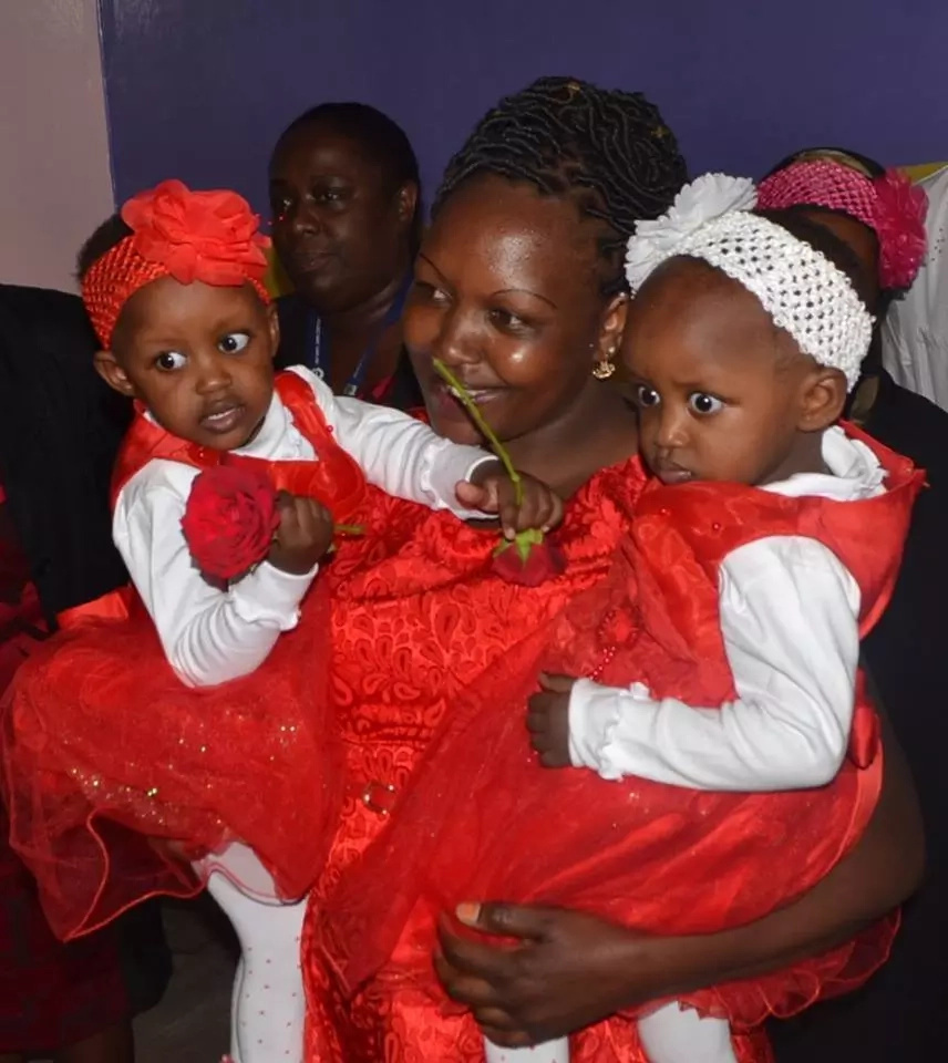 Conjoined twins walk out of hospital for the first time