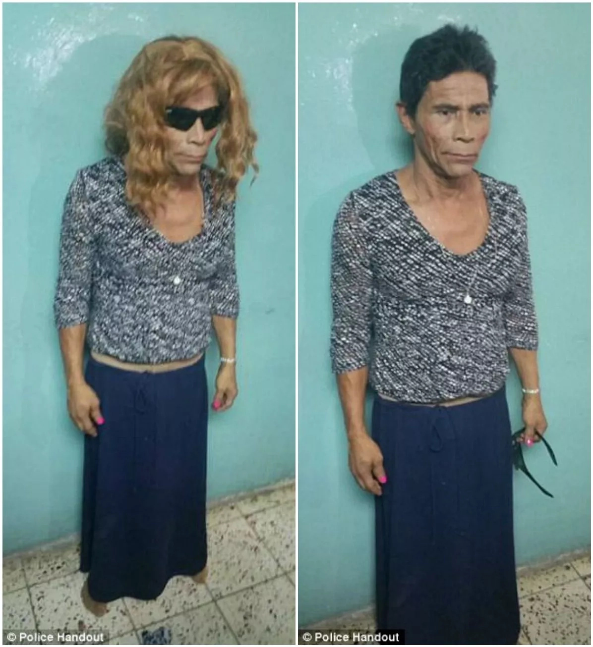 Francisco tried to break out of jail dressed as a woman Francisco tried to break out of jail dressed as a woman