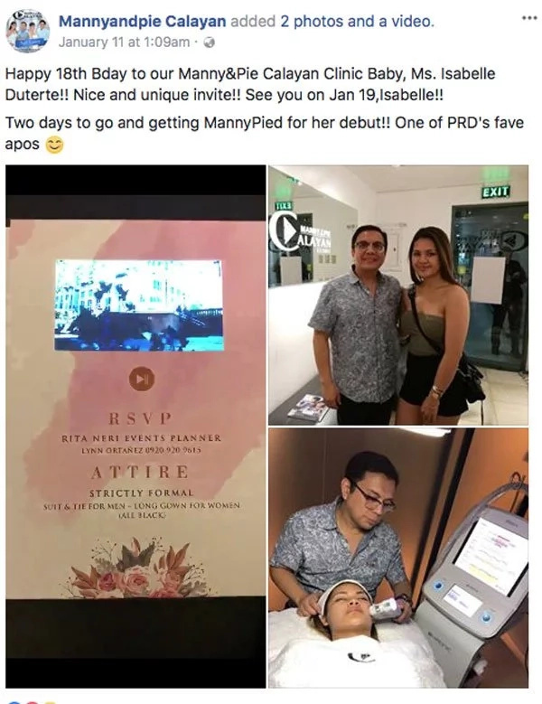 Isabelle Duterte's LED debut invitations earn both praise and ire of many Filipinos Isabelle Duterte's LED debut invitations earn both praise and ire of many Filipinos