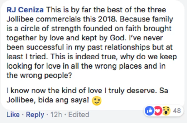 Maraming naka-relate kaya nag-viral na naman! Jollibee's new commercial entitled 'Status' is the most empowering yet Maraming naka-relate kaya nag-viral na naman! Jollibee's new commercial entitled 'Status' is the most empowering yet