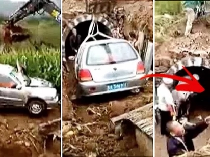 Man was a petrolhead who loved his car more than anything... That even to his grave, he was buried inside his car instead of a traditional coffin