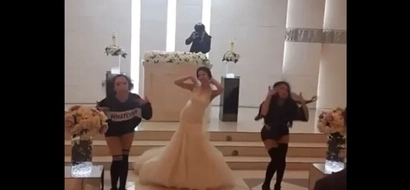This bride stood out on her wedding day. What she did was so cute.