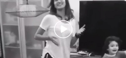This video of Sarah Lahbati and her adorable kid Zion will make you dance along