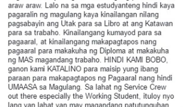 Jollibee service crew responded graciously to a conyo Jollibee service crew responded graciously to a conyo