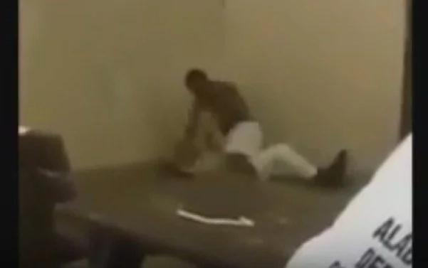Prison Fight Turns Into WWE SMACKDOWN Prison Fight Turns Into WWE SMACKDOWN