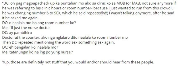 Netizen shares horrible verbal assault from doctor Netizen shares horrible verbal assault from doctor