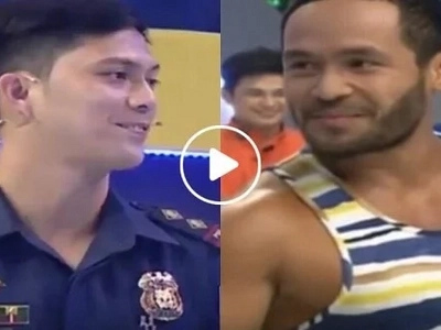 Pogi na, lucky pa! Good-looking Filipino cop wins Eat Bulaga's Jackpot en Poy, defeats the Catwalk King Sinon Loresca