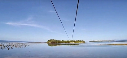 WATCH: Go island hopping through the world's longest zipline!