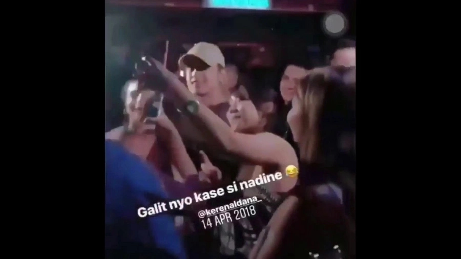 Video allegedly shows James Reid asking Nadine Lustre's help to get rid of fan taking selfie Video allegedly shows James Reid asking Nadine Lustre's help to get rid of fan taking selfie