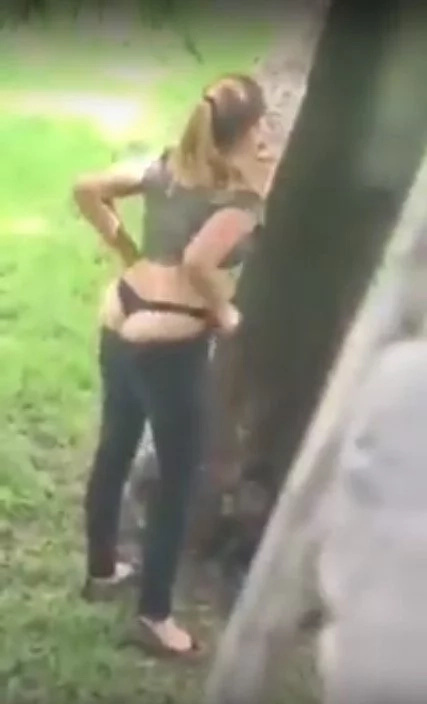 This girl was caught with her pants down taking butt selfies! This girl was caught with her pants down taking butt selfies!