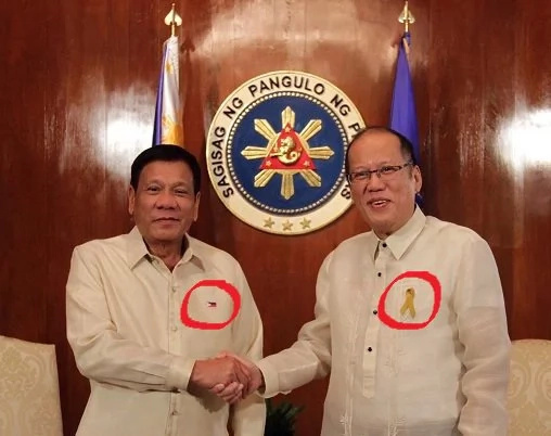Duterte and Aquino: Battle of the Insignias Duterte and Aquino: Battle of the Insignias