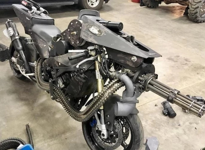 Motorcycle Mounted Machine Gun Is Destruction On Wheels Motorcycle Mounted Machine Gun Is Destruction On Wheels