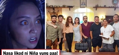 Minulto ba ang cast ng La Luna Sangre? Netizens shaken after noticing creepy leg of an alleged ghost appearing behind Niña Dolino in LLS cast photo